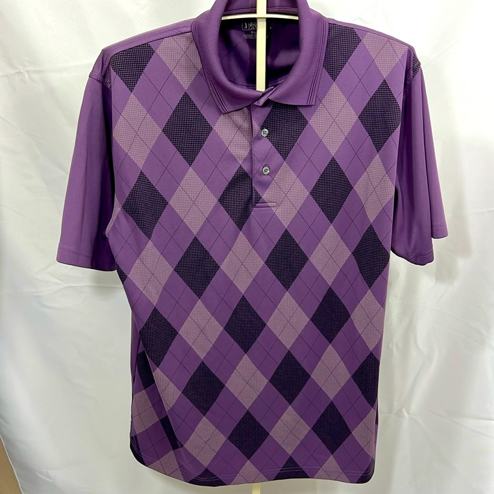 PGA Tour Purple Polo Golf Shirt